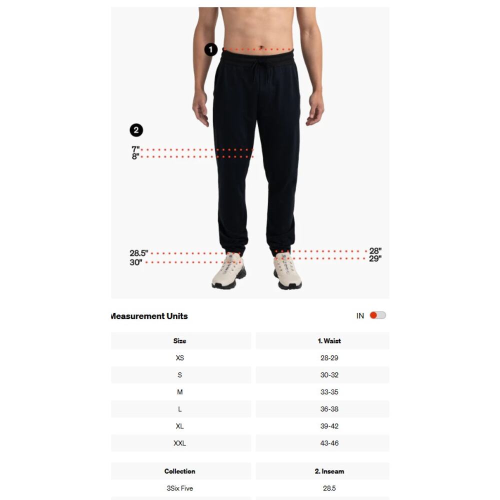 SAXX 3Six Five Lounge Sweatpant Black Heather(Dark Gray) Pants Men Sz XL NWT - Picture 12 of 12
